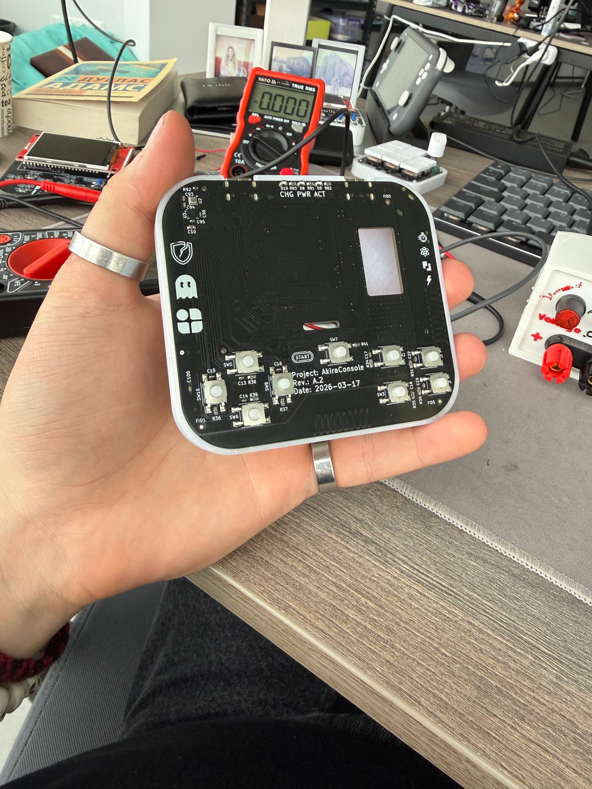 AkiraConsole Rev. A.2 front display board assembly complete